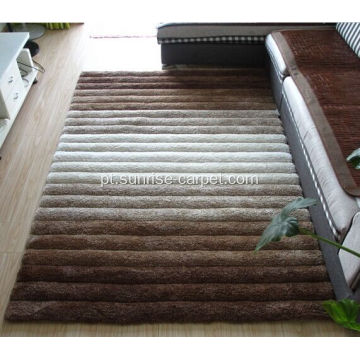 Fibra De Microfibra De Poliéster Design 3D Carpet